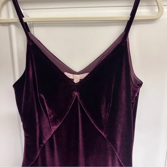 Anthropologie Hutch Velvet Slip Midi Dress - Picture 5 of 8